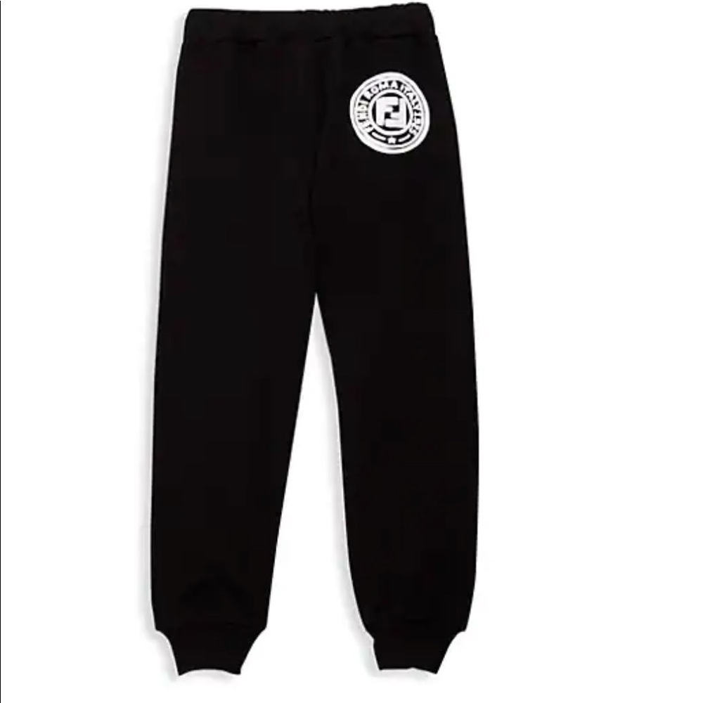 Fendi Kids FF logo patch track pants: UNISEX - Picture 10 of 12